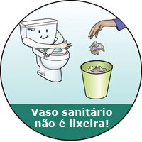 Você sabia que o vaso sanitário não é lata de lixo?